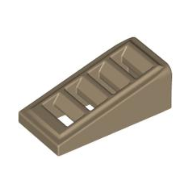 Dark Tan Slope 18 2 x 1 x 2/3 with Grille
