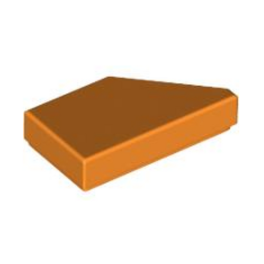 Orange Tile, Modified 1 x 2 Wedge Left