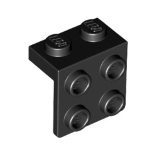 Black Bracket 1 x 2 - 2 x 2