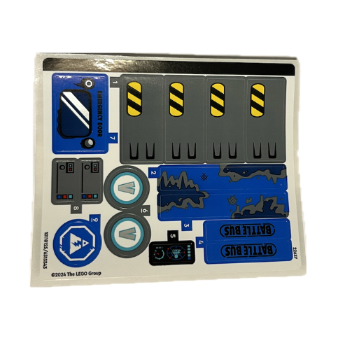 Sticker Sheet for Set 77073 - (10110125/6515543)