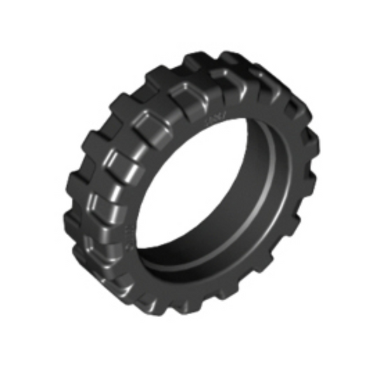 Black Tire 21mm D. x 6mm City Motorcycle