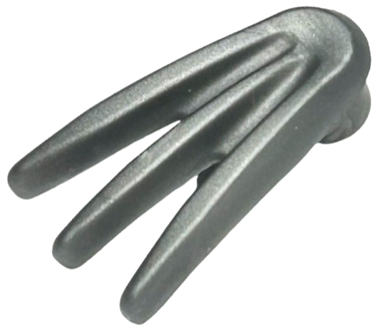 Flat Silver Minifigure, Weapon Bladed Claw, Spread