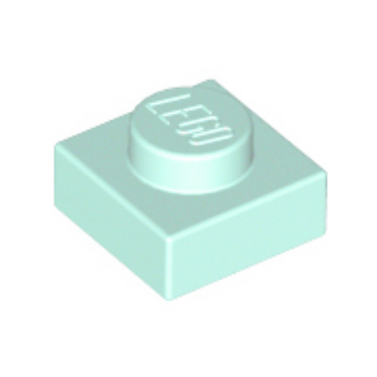 Light Aqua Plate 1 x 1