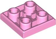 Bright Pink Tile, Modified 2 x 2 Inverted