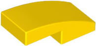 Yellow Slope, Curved 2 x 1 x 2/3