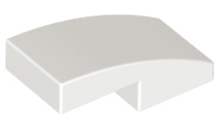 White Slope, Curved 2 x 1 x 2/3