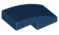 Dark Blue Slope, Curved 2 x 1 x 2/3