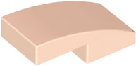 Light Nougat Slope, Curved 2 x 1 x 2/3