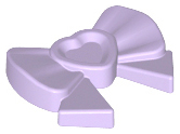 Lavender Friends Accessories Hair Decoration, Bow with Heart, Long Ribbon, and Small Pin