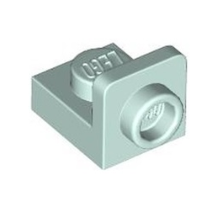 Light Aqua Bracket 1 x 1 - 1 x 1 Inverted