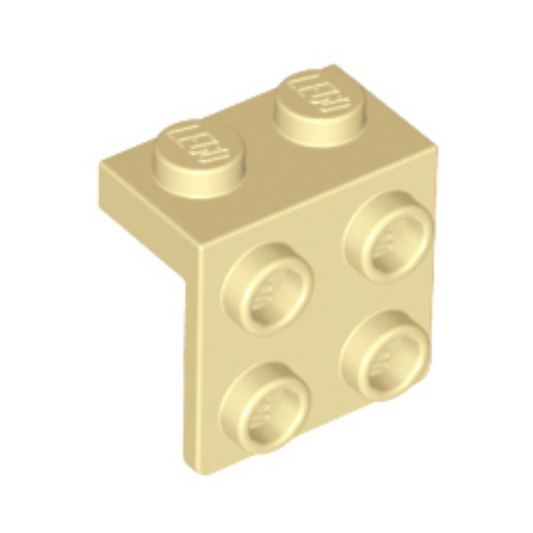 Tan Bracket 1 x 2 - 2 x 2
