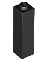 Black Brick 1 x 1 x 3