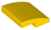 Yellow Slope, Curved 2 x 2 x 2/3