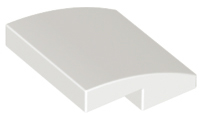 White Slope, Curved 2 x 2 x 2/3