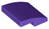 Dark Purple Slope, Curved 2 x 2 x 2/3