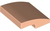Light Nougat Slope, Curved 2 x 2 x 2/3