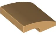 Medium Tan Slope, Curved 2 x 2 x 2/3