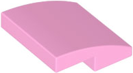 Bright Pink Slope, Curved 2 x 2 x 2/3