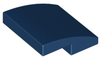Dark Blue Slope, Curved 2 x 2 x 2/3
