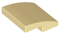 Tan Slope, Curved 2 x 2 x 2/3