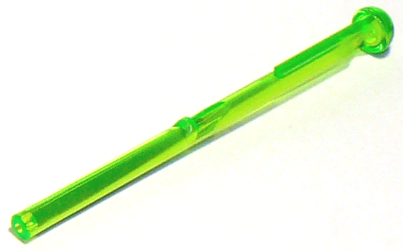 Trans-Bright Green Projectile Arrow, Bar 8L with Round End (Spring Shooter Dart)