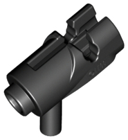 Black Minifigure, Weapon Gun, Mini Blaster / Shooter