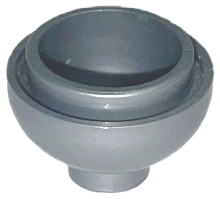 Flat Silver Brick, Round 2 x 2 Dome Bottom