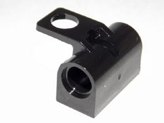 Black Minifigure Backpack with Horizontal Pin Holes and Neck Bracket