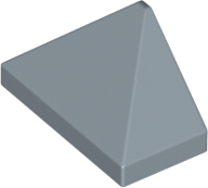 Sand Blue Slope 45 2 x 1 Triple with Bottom Stud Holder