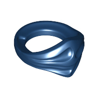 Dark Blue Minifigure Bandana Ninja