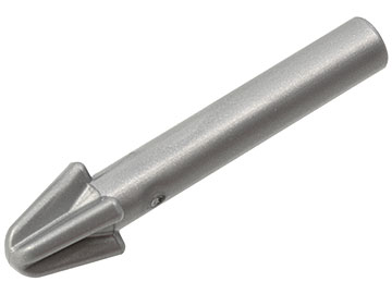 Flat Silver Minifigure, Weapon Harpoon, Smooth Shaft