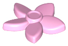 Bright Pink Friends Accessories Hair Decoration, Flower with Pointed Petals and Small Pin