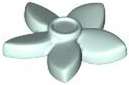 Light Aqua Friends Accessories Hair Decoration, Flower with Pointed Petals and Small Pin