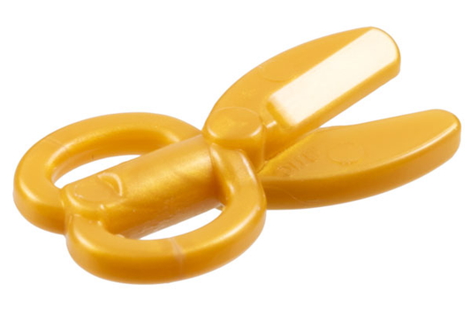 Pearl Gold Minifigure, Utensil Scissors