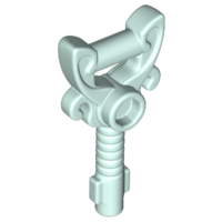 Light Aqua Minifigure, Utensil Key, Ornamented with 1 Stud