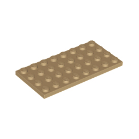 Dark Tan Plate 4 x 8