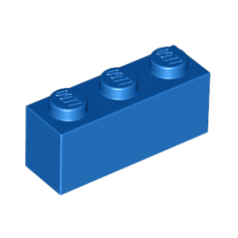 Blue Brick 1 x 3