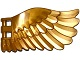 Pearl Gold Wing 4 x 7 Right with Feathers and Bar Handles