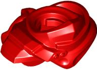 Red Minifigure Armor Shoulder Pad and Wrap with Scabbard for 2 Katanas