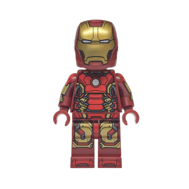 sh1103 Iron Man - Mark 43 Armor, Light Nougat Head, Printed Arms