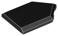 Black Tile, Modified 2 x 3 Pentagonal