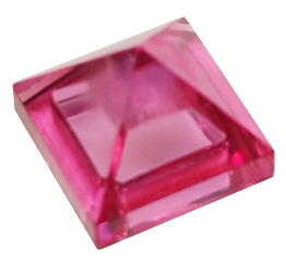 Trans-Dark Pink Slope 45 1 x 1 x 2/3 Quadruple Convex Pyramid