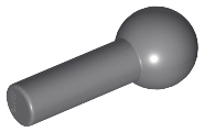 Dark Bluish Gray Bar   1L with Tow Ball
