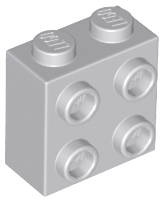 Light Bluish Gray Brick, Modified 1 x 2 x 1 2/3 with Studs on Side