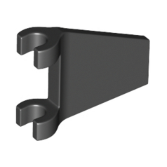 Black Flag 2 x 2 Trapezoid with Flared Edge