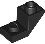 Black Slope, Inverted 45 2 x 1 with 2/3 Cutout