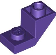 Dark Purple Slope, Inverted 45 2 x 1 with 2/3 Cutout