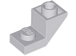 Light Bluish Gray Slope, Inverted 45 2 x 1 with 2/3 Cutout