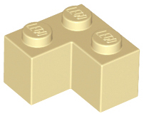 Tan Brick 2 x 2 Corner