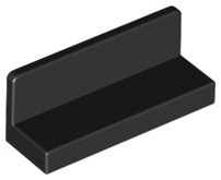 Black Panel 1 x 3 x 1